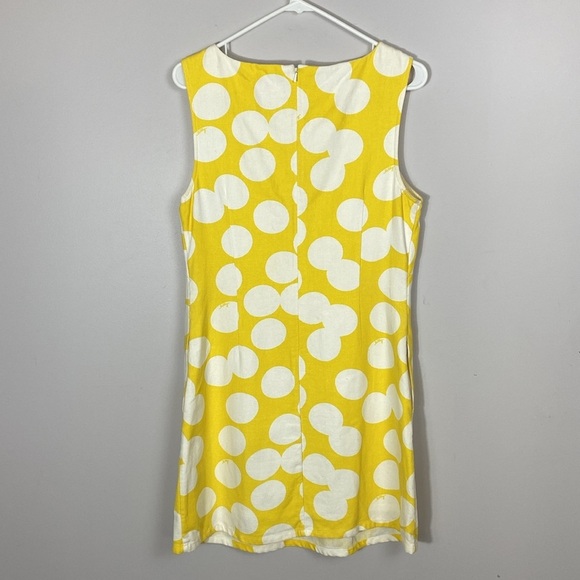Lilly Pulitzer Yellow and White Polka Dot Sheath Dress size 8 - Picture 3 of 14